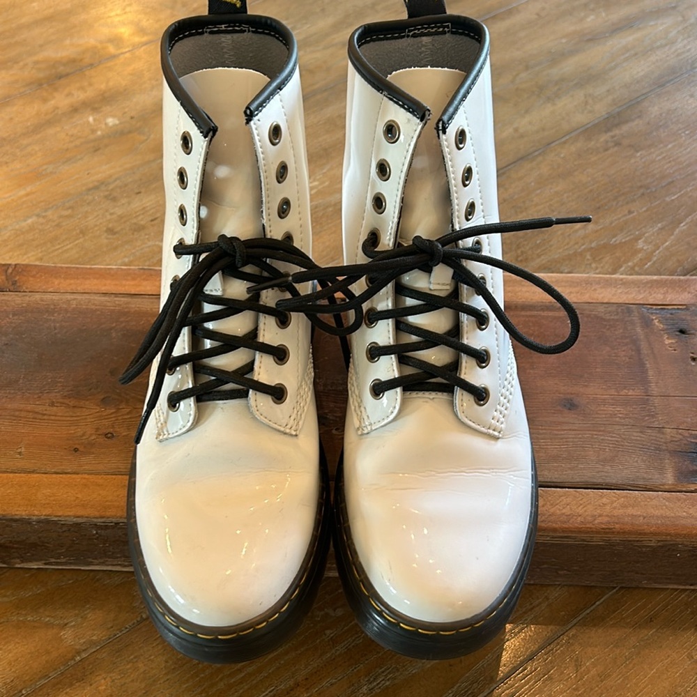 Doc Martens. White. Size men 6/women 7.5